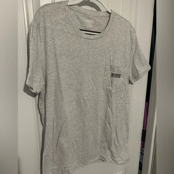 Victoria’s Secret Pink Pocket Plaid T-shirt - Picture 4 of 5